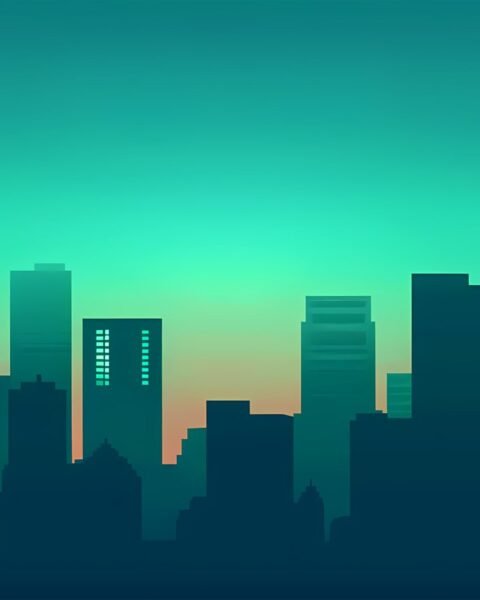 Multicolor Futuristic City — FHD 1080p